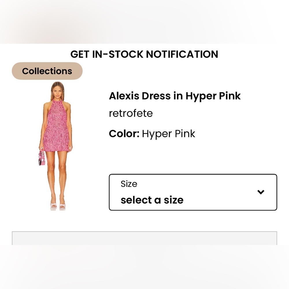 Retrofete Pink Sequin Mini Dress